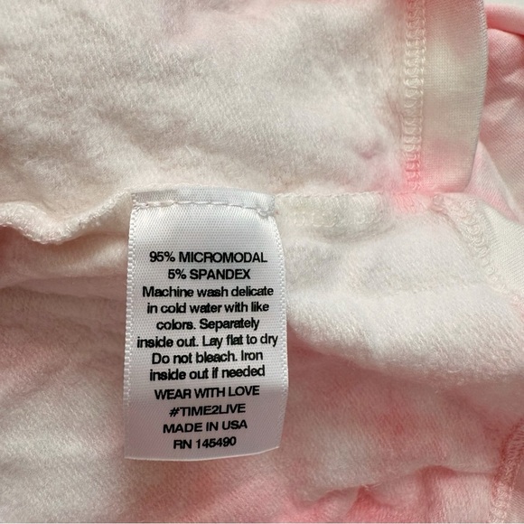 ELECTRIC & ROSE Ember & Cloud Tie-Dye Bloom Aero Crop Sweatshirt XS - Picture 6 of 9